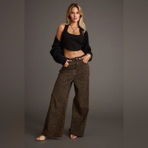 12th Tribe Midland Leopard Print Pant Jeans